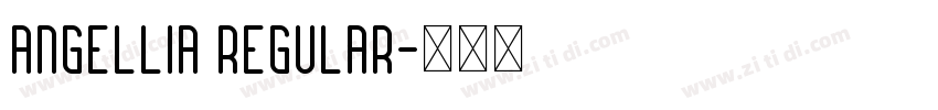 Angellia Regular字体转换